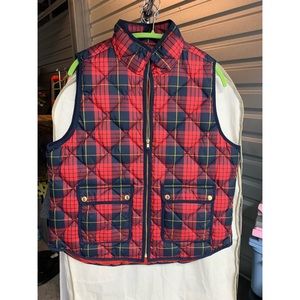 COPY - J Crew plaid Puffer Vest
